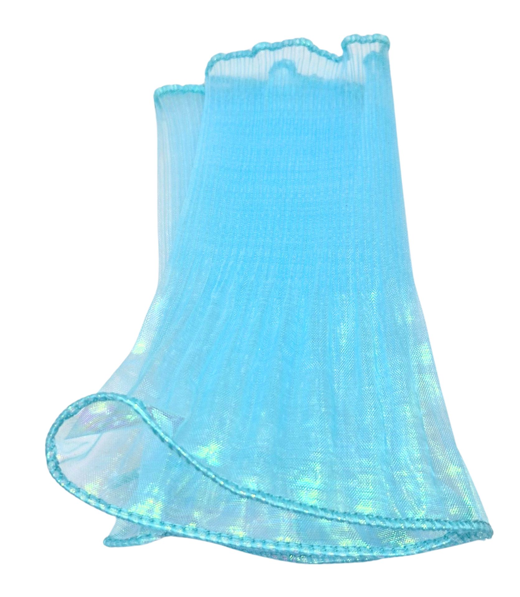 Irisierender Meerjungfrauen Stoff, blau ca. 30 cm