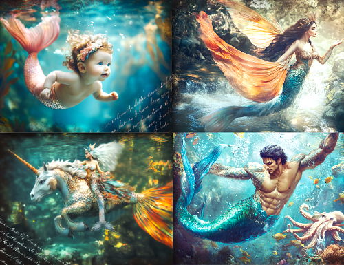 JunkJournal Postkartenset Atlantis 12 teilig