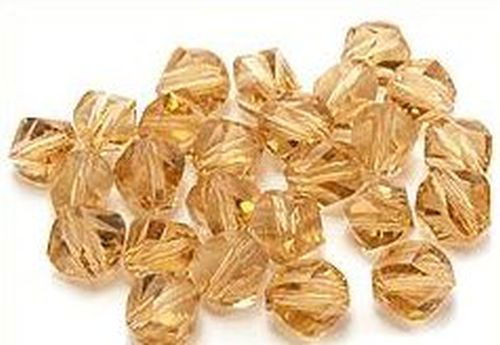 Glasschliff Klümpchen ca. 6mm vintage golden shadow 25Stk