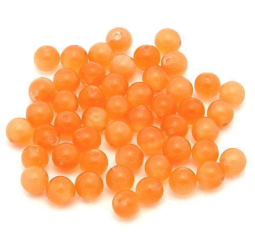 Cateyekugeln ca. 4mm (Nr. dx08) orange 50Stk