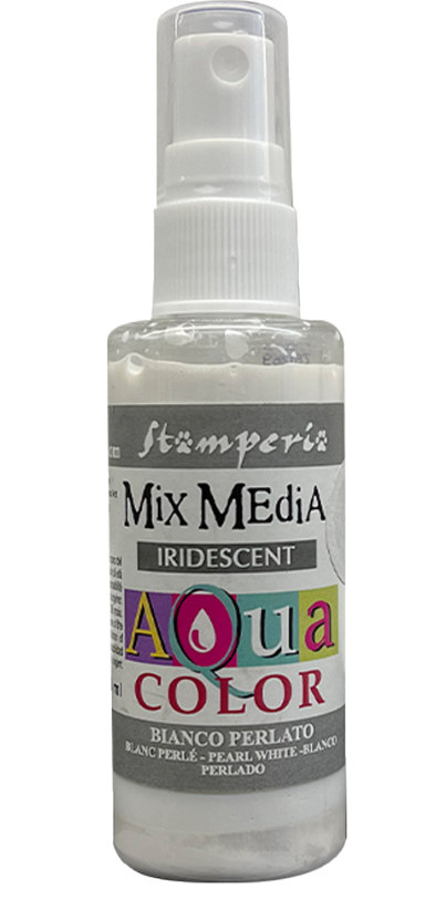 Kreativbeispiel stamperia aquacolor irisierend 1