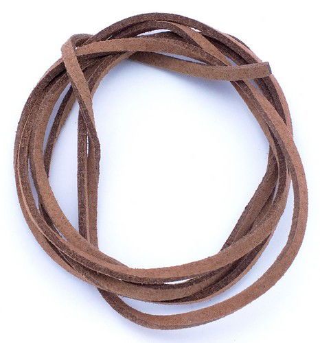 Veloursband ca. 3 mm breit rehbraun ca. 1 Yard (ca. 90 cm)