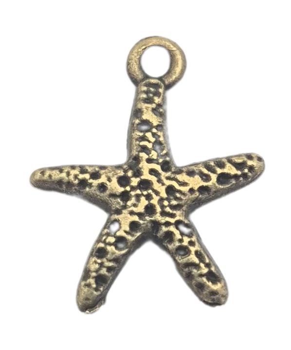 Charm Seestern antikfarben ca. 1,4 x 1,8 cm Charm Seestern antikfarben ca. 1,4 x 1,8 cm