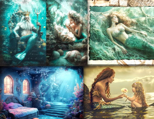 JunkJournal Papierset Atlantis DIN A4