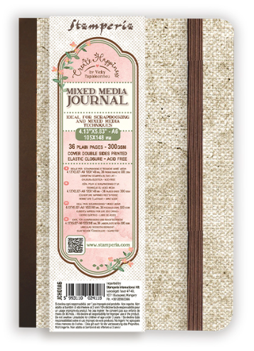 Stamperia Mixed Media Journal KLEIN A6